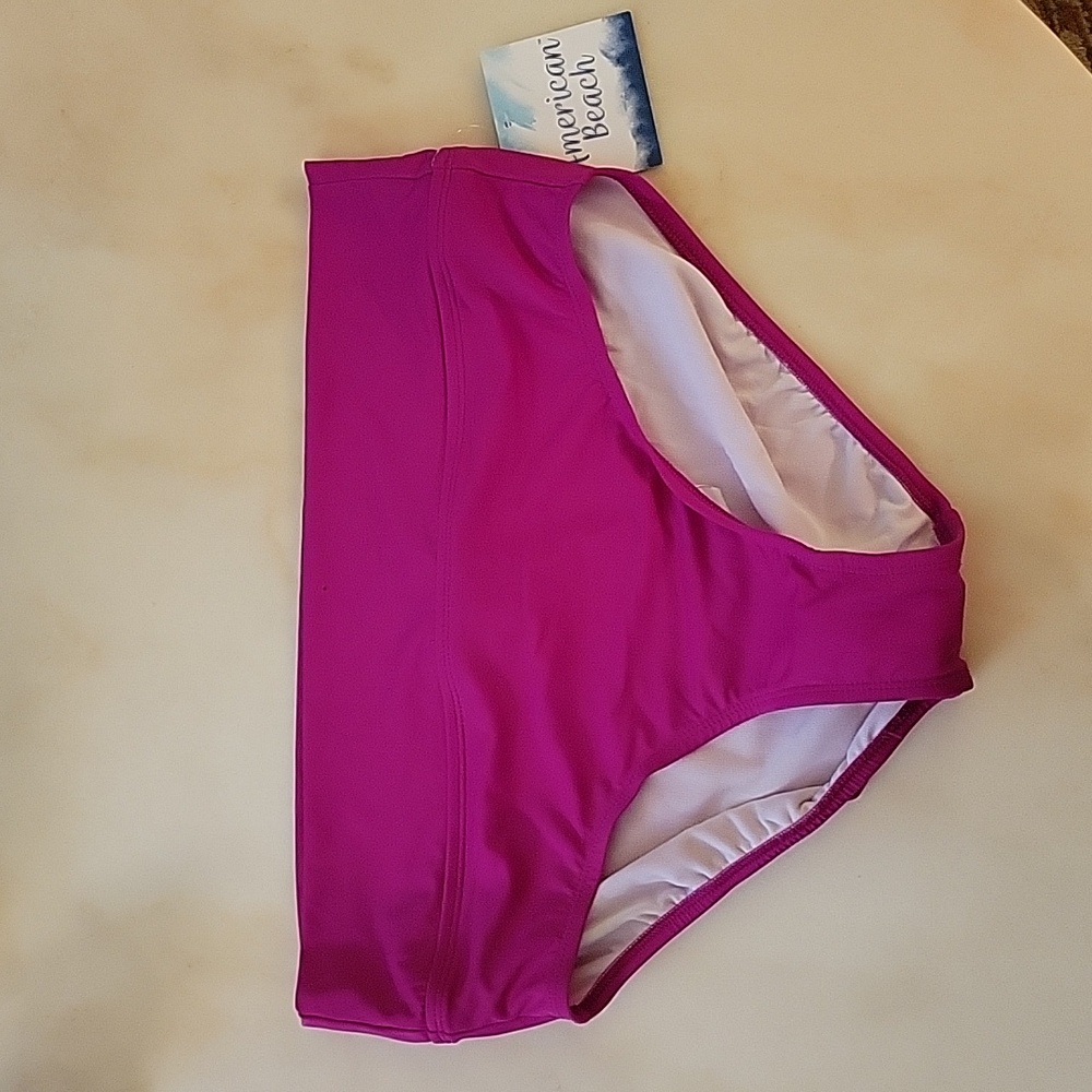 American Beach SWIM  bottom Deep pink Size Large Lined